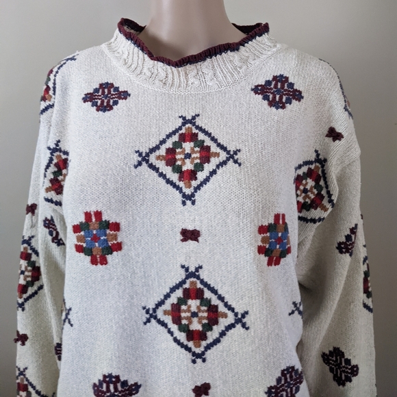Vintage Willow Ridge silk knit sweater, men's small - Picture 2 of 8